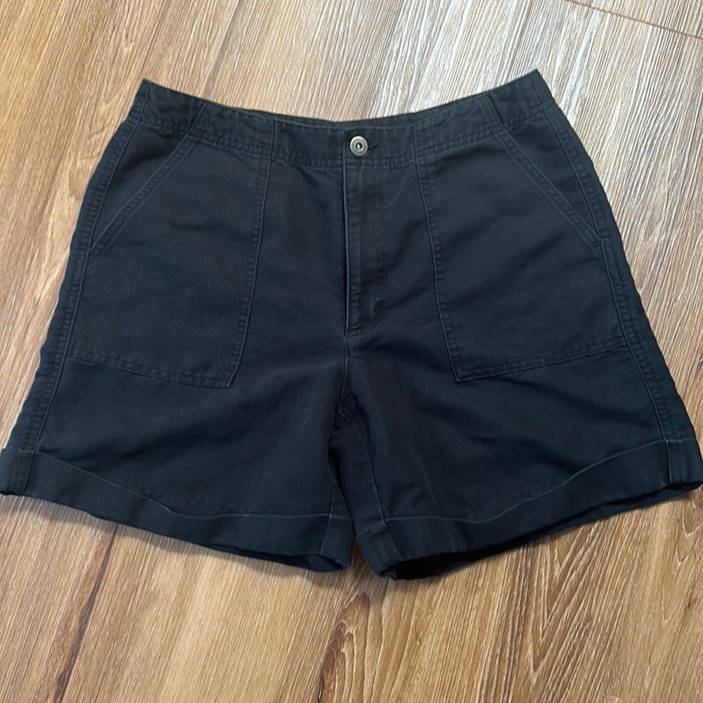 Women’s linen blend shorts: black size 12